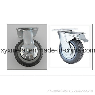 Medium Duty Caster Fixed / Rotating Caster. Mute Design. Falme PU Caster Wheel Meduim Duty Caster